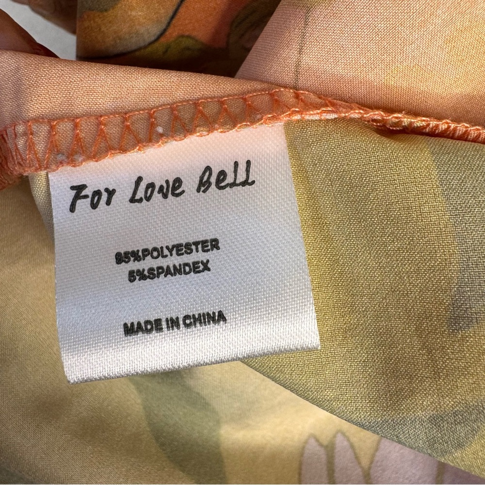 For Love Bell Mermaid Kimono Robe Small Coral Boho Maxi Cover Up - Picture 7 of 15